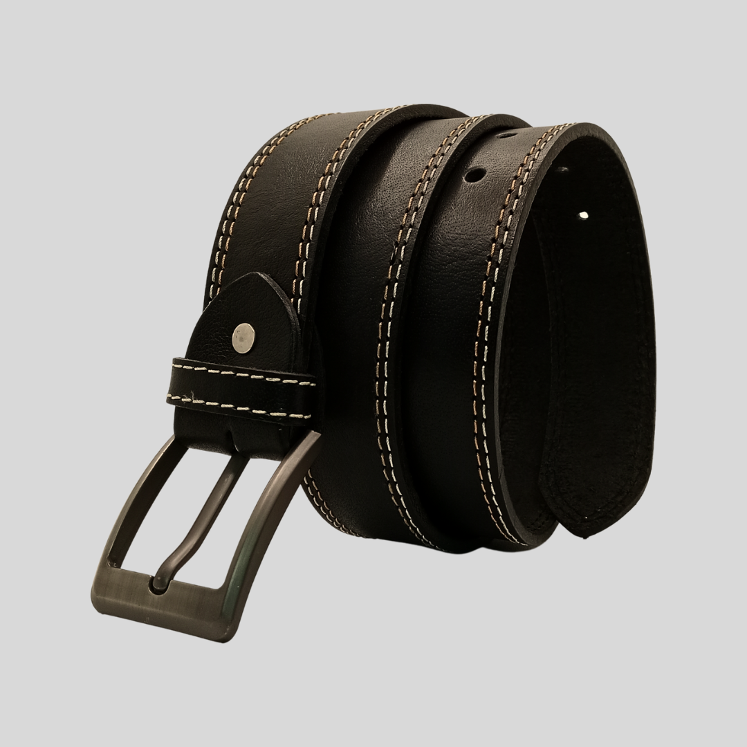 The Tread Double Stitch Leather Belt (DLB-03)